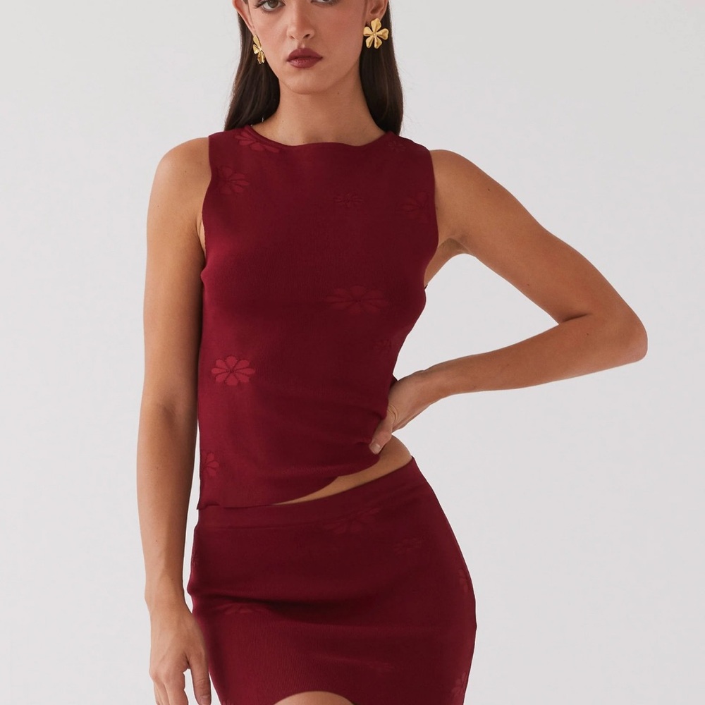 Peppermayo Holly Knit Tank - Rouge Red - Picture 3 of 9